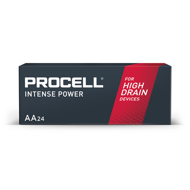 Procell Alkaline Intense Power AA, 1.5v Packaging