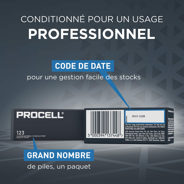 Pile au lithium Duracell CR123A CR123 3V pour Other formats