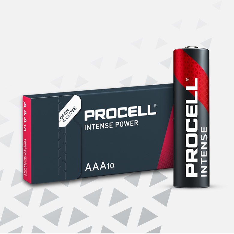 Procell Alkaline Intense AAA, 10 Pack Batteries