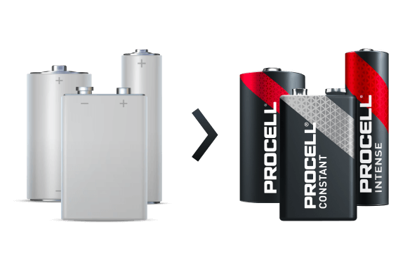Procell battery examples