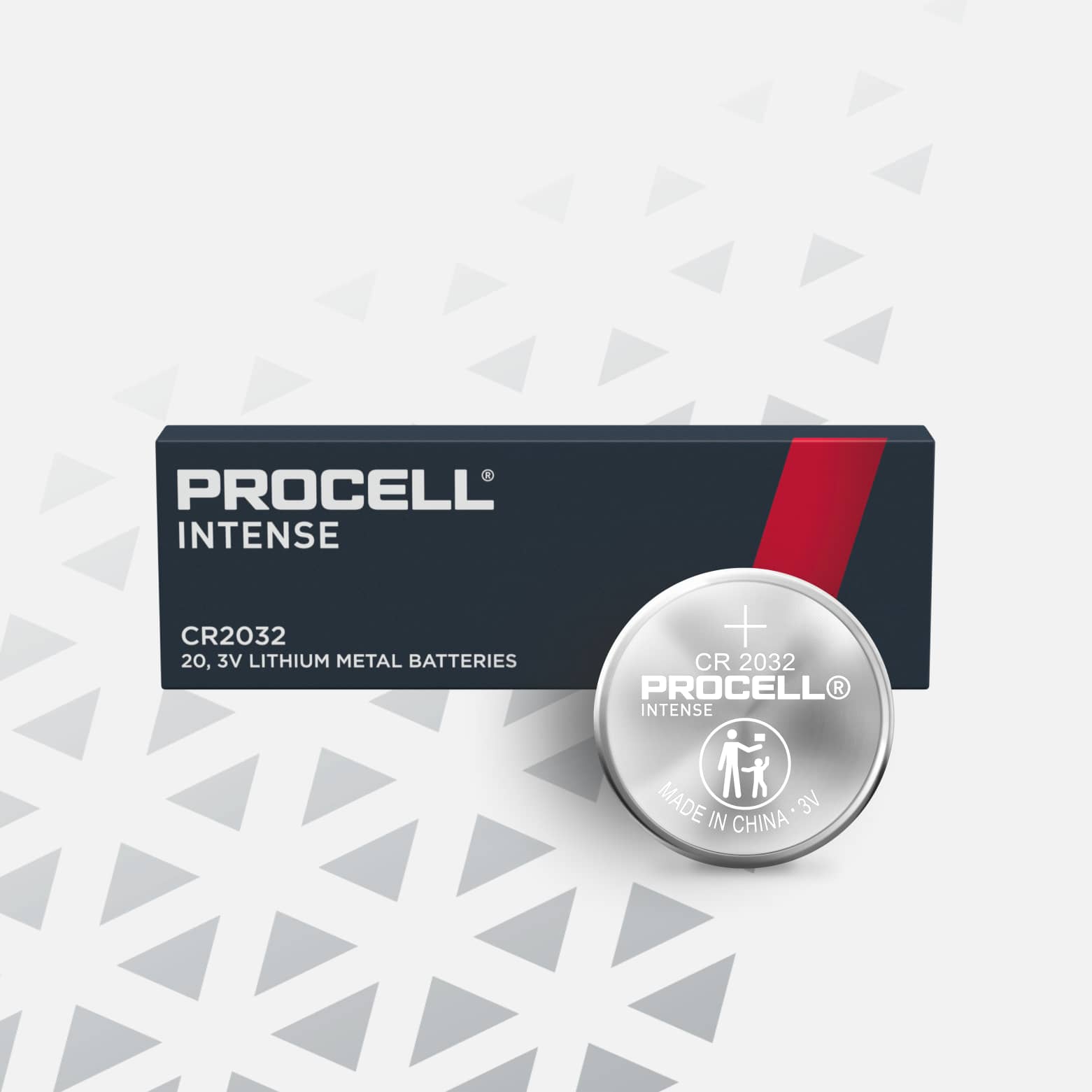 20-Pack Procell CR2032 Coin Cell Lithium Batteries (4 Cards of 5)