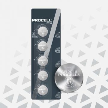 Procell Lithium Coin CR2016, 3v Batteries